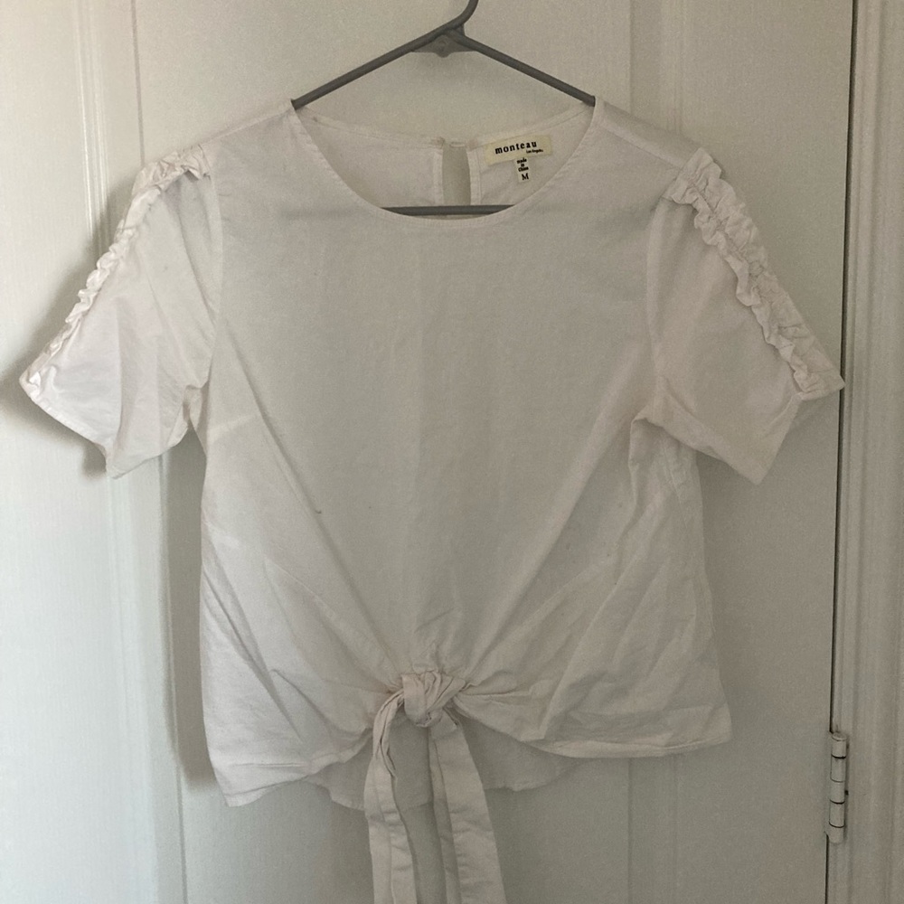 Monteau fun blouse w/ tie